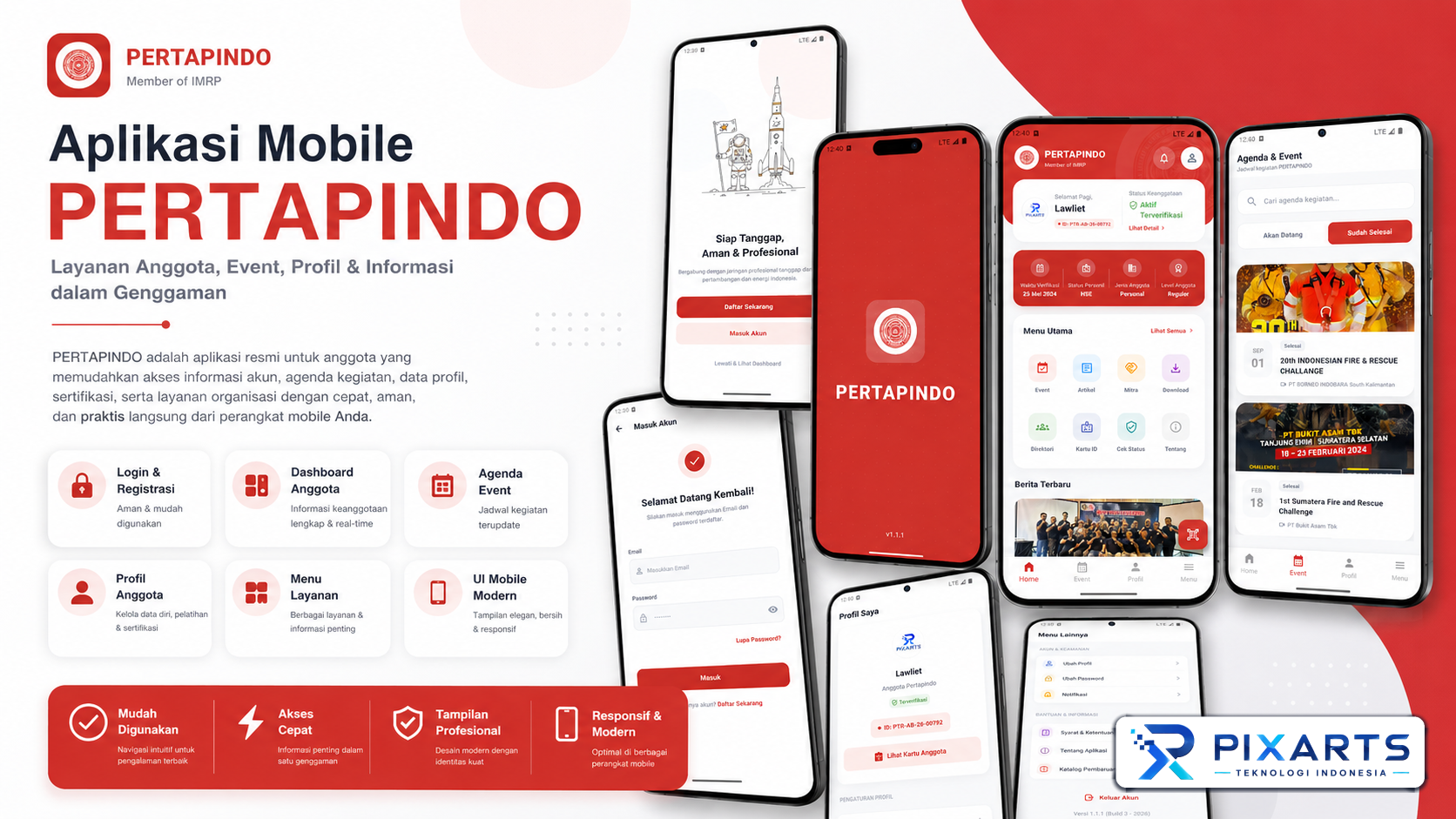 PERTAPINDO Mobile – Membership & Organization Services App - gambar 1