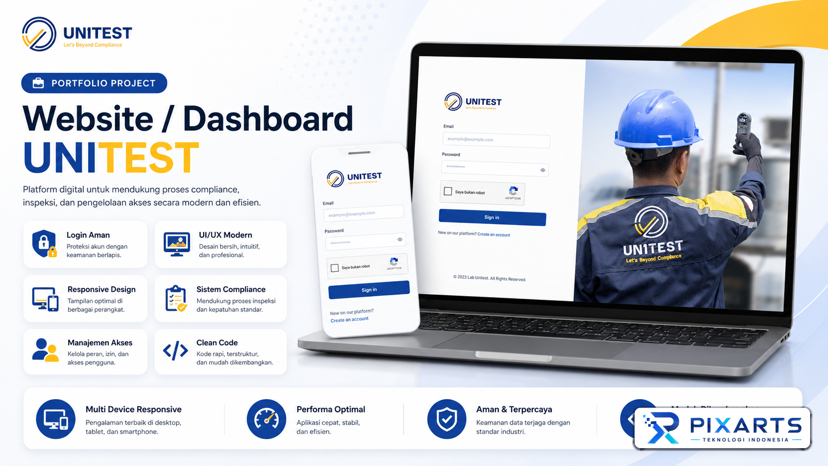 UNITEST – Corporate Website & Inspection Services Platform
