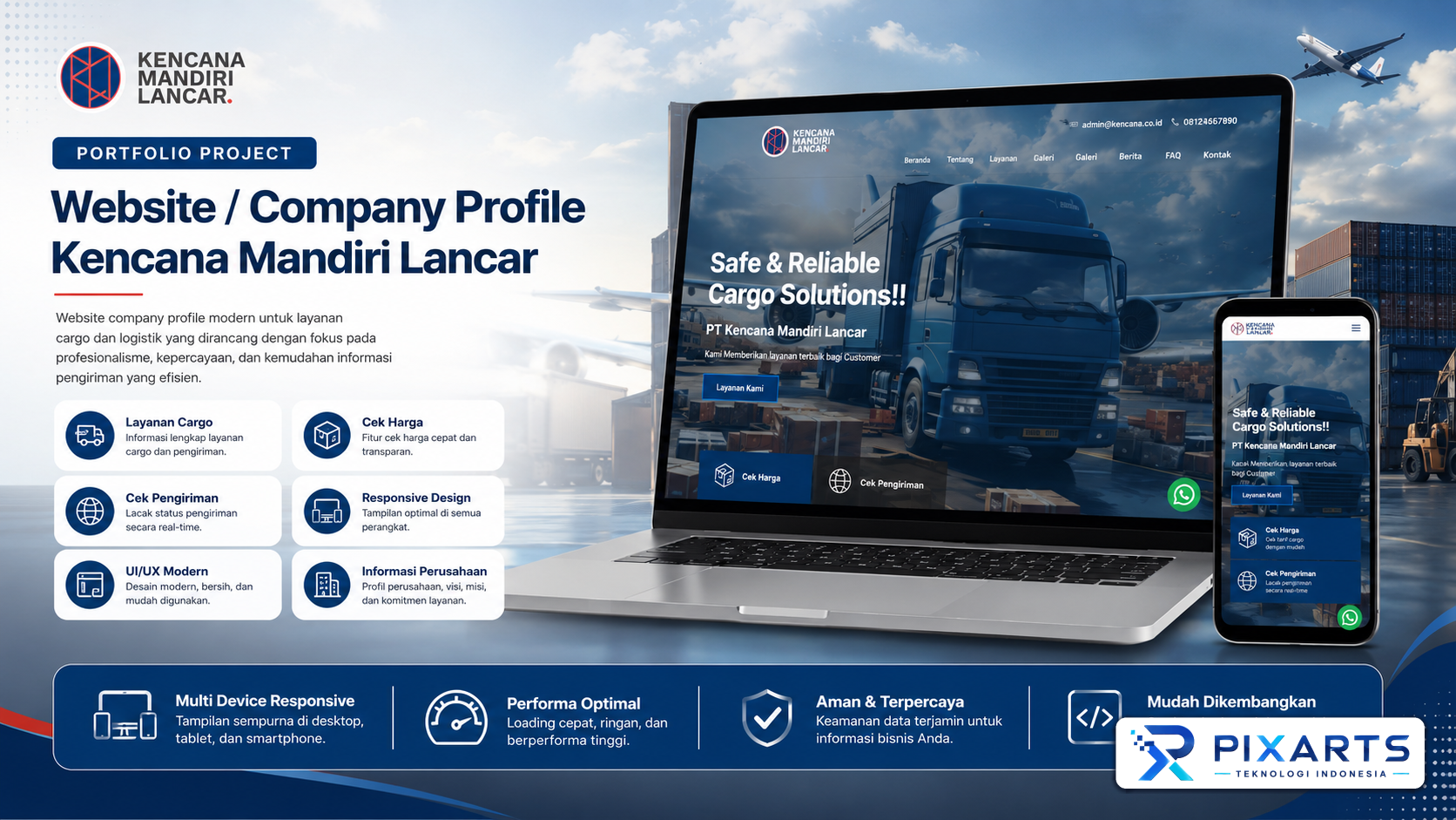 Kencana Mandiri Lancar – Logistics, Shipping & Cargo Tracking Platform