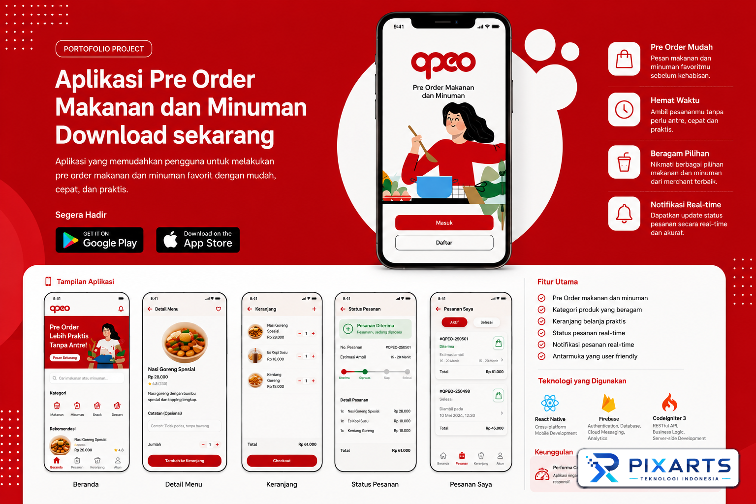 OPEO – Food Pre-Order & Delivery Mobile Application