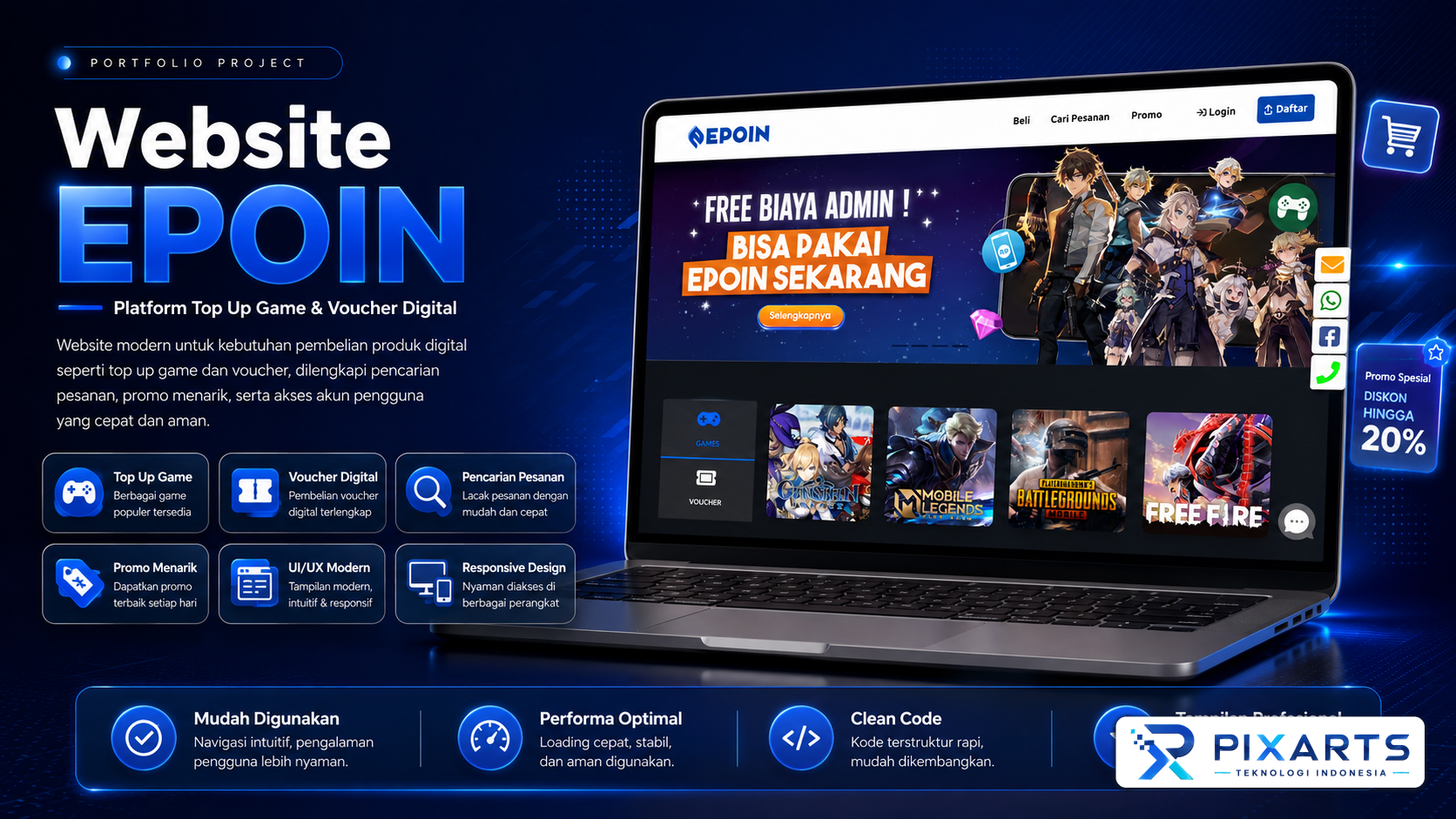 ePoin – Digital Voucher, Game Top-Up & E-Money Transaction Platform